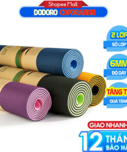 [2 LỚP] [TẶNG TÚI] Thảm tập YOGA, Thảm tập thể dục tại nhà cao cấp 6mm - CHAT ĐỂ CHỌN MÀU YÊU THÍCH