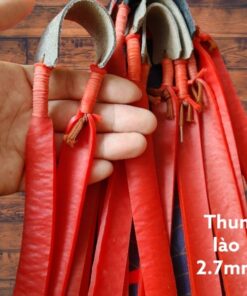 5 bộ dây thun lào đỏ xanh chơi sỏi.đá.bi dày 2-3mm dài 25cm ( giá sỉ )