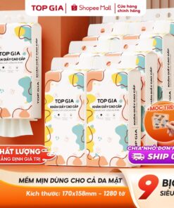 [9 BỊCH CỠ ĐẠI ĐẶC BIỆT] Khăn giấy rút Top Gia thùng 6, 9 bịch treo tường tiện lợi siêu dai mềm mịn