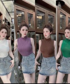 Áo thun sát nách cổ 3P, Áo thun ôm body sát nách