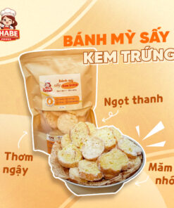 Bánh Mì Sấy CHABE FOODS Vị Kem Trứng 300g – Giòn Tan, Thơm Ngậy, Không Ngấy