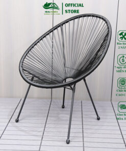 Bộ bàn ghế thư giãn ngoài trời giả mây lõi thép cao cấp Healhomes trang trí thư giãn phòng khách
