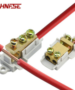Bộ chia khối đầu cuối hình chữ T gia đình, Khối đầu cuối công suất cao không có kẹp đứt dây, Kết nối nhanh một trong hai ra