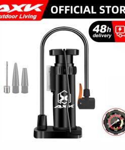Bơm xe máy xe đạp nhỏ gọn AXK đầu van đa năng