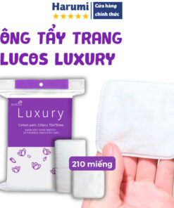 Bông Tẩy Trang Alucos LUXURY 210 Miếng Siêu Xịn, Mềm Mịn, Bông Tẩy Trang Luxury 210 Miếng