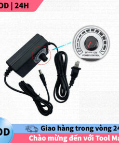 [COD] Bộ chuyển đổi nguồn AC 220V sang DC 3-12V điều chỉnh được, dòng ra 2A linh hoạt, phù hợp nhiều ứng dụng điện tử.