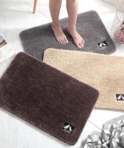 COMBO 3 Thảm Nỉ Lau Chân Lông Cừu Mềm Thấm Hút Để Cửa Ra Vào, Nhà Tắm Nhà Bếp -2H9