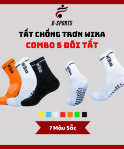 [ COMBO 5 Đôi ] Tất Chống Trơn, Vớ Chống Trơn Thể Thao, Bóng Đá WIKA