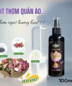 Chai Nước xả vải khô Hygienc sacom Plus+ giữ hương thơm lâu trên quần áo, vải chai 100ml