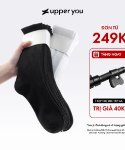 [Combo 10] Tất Vớ Nam Nữ Cổ Cao Trơn UPPERYOU Êm Ái Dày Dặn Thoáng Khí - VSF4001/VSF3001