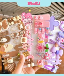 Combo 14 kẹp tóc hình thú - Set kẹp,Cặp,Cột tóc 14 món cho bé gái hình hoạt hình cute xinh xắn hot. (TUYỂN SÍ)