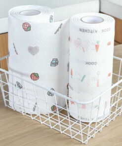 Combo 3 Cuộn Giấy Lau Đa Năng Lau Bếp Giấy Lau Bếp,Cuộn Tờ Dai Giặt Tái Sử Dụng Họa Tiết Đẹp Tiện Dụng