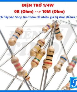 [Combo 50] Điện Trở 5 Vòng Màu 1/4W Sai Số 1% , 0.25W 4 Vòng Màu 5% Trị Số Từ 0 Ohm đến 10M Ôm Resistor Dây R Chuẩn