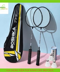Combo Bộ 2 Vợt Cầu Lông (Tặng Kèm Quả Cầu) Hàng Bền Đẹp Có Đệm Mút Tay Siêu Nhẹ,Shop Giao Màu Ngẫu Nhiên