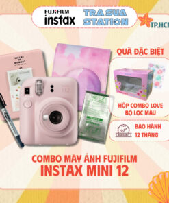 Combo Instax Mini 12 - Bộ máy và phụ kiện chụp ảnh lấy liền Fujifilm Instax Mini 12