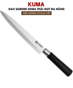 Dao Sashimi KUMA thái gọt đa năng - Thép không gỉ Chính Hãng