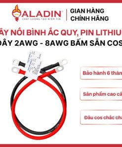 Dây AWG 2-4-6-8 bấm sẵn cos nối bình acquy, pin Lithium vỏ silicon mềm chịu nhiệt chống cháy, chịu tải cao