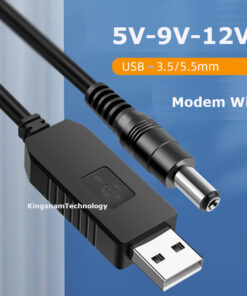 Dây Cáp Nguồn DC 5V 9V 12V 5.5x2.1mm 3.5MM Lấy Từ Nguồn Ắc Quy sạc dự phòng Cho Modem Wifi Thiết Bị Dùng Điện 12V