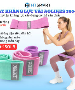 Dây Kháng Lực Đàn Hồi Aolikes A-3604, Miniband Vải Tập Chân, Mông, Đùi Gym Yoga Tại Nhà Chính Hãng