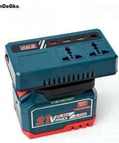 Đế chuyển đổi nguồn điện 21V sang 110-220V, chân pin 4cm dùng cho quạt, đèn và tivi