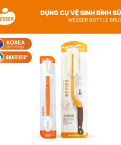 Dụng cụ vệ sinh bình sữa Wesser - MÀU CAM