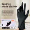 Găng tay cao su đen không bột nitrile/bao tay cao su đen nitrile ứng dụng đa ngành nghề