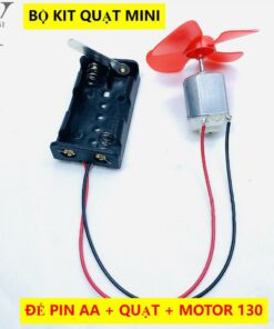 [ HÀN SẴN ] Bộ lắp ráp quạt mini dùng pin AA – motor 130|140|300 – Giảm Tốc - Pin, đồ chơi giáo dục STEM STEAM, YG010