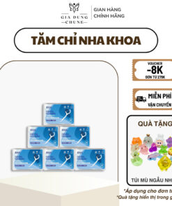 Hộp 50 Chiếc Tăm Chỉ Nha Khoa Sợi Chỉ Mảnh - Hộp Tăm Chỉ Nha Khoa