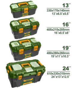 Hộp đựng đồ nghề 13/16/19/24" Jadever, Thùng dụng cụ nhựa PP cứng cáp, chịu lực tốt độ bền cao