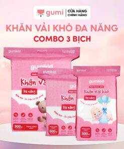 KHĂN VẢI KHÔ ĐA NĂNG DÀNH CHO MẸ VÀ BÉ GUMI 300/600/ 900g