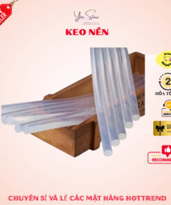 Keo Nến Sillicon Loại Nhỏ, 0.7x25cm dùng cho máy bắn keo nhỏ, loại trong suốt siêu dính- Yenstorediy