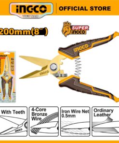 Kéo cắt đa năng 18cm / 20cm INGCO HES0187 / HES0188 tay cầm được phối nhựa PP và cao su TPR cao cấp
