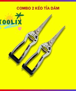Kéo tỉa cành cây, kéo cắt tỉa dăm thép trắng sắc bén, không gỉ chuyên tỉa dăm, tỉa tán bonsai, cây cảnh dài 21cm