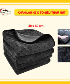 Khăn lau ô tô Superfine Fiber cao cấp, khăn lau xe máy khăn lau nhà bếp đa năng mềm mịn siêu thấm hút