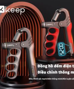 Kìm bóp tay KEEP chữa A điều chỉnh lực từ 5-100kg đếm số dụng cụ tập cơ tay cao cấp đếm số điện tử