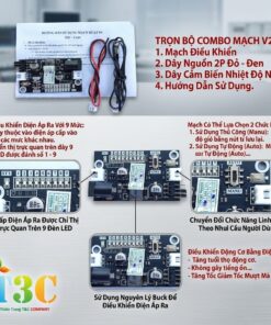 Mạch Điều Khiển Tốc Độ Quạt Theo Nhiệt Độ NTC PWM 5V - 12V 1A