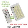 Mạch đèn Led năng lượng mặt trời 40W 60W 100W 200W Chip Led 5730 kèm khiển