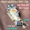Mạch nguồn 24V cho loa cao cấp, tức thời 8A, 5A kèm quạt