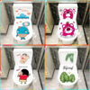 Miếng dán decal trang trí bồn cầu toilet chất liệu Vinyl chống nước , không phai màu, bong tróc