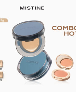 Mistine Poreless BB CC Cushion Kem che khuyết điểm kiểm soát dầu chống thấm nước lâu trôi + Phấn má hồng không tập trung