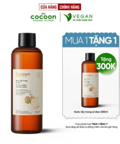 Nước tẩy trang bí đao The Cocoon Vietnam 500ml thuần chay cho da dầu mụn
