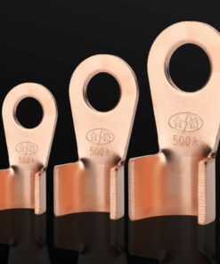 OT Mở Mũi Đồng Thiết Bị Đầu Cuối OT-10A 20A 30A 60A 80A 100A Cáp Đồng Đầu Nối Nguyên Chất Đồng Dày Dây Tai Uốn Đầu