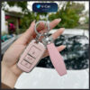 Ốp khóa xe hơi VF5, Limo Green màu hồng bảo vệ chìa khóa xe hơi chất liệu TPU