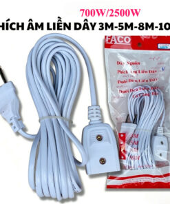 Phích âm liền dây Phích nối liền dây 3m 5m 10m -700W/2500W