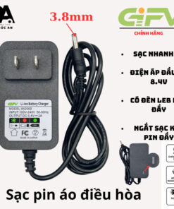 Phụ Kiện Pin Áo Điều Hòa GIFV ,Sạc,Quạt,Dây Kết Nối,DÀNH CHO CÁC DÒNG PIN ÁO QUẠT ĐIỀU HÒA
