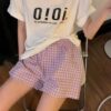 Quần ngắn, Quần đùi ngủ cạp chun ống rộng dành cho nữ