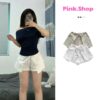 Quần short form rộng lộ túi, quần đùi ngắn lộ túi chất liệu kaki Quần Short