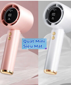 Quạt M2 5000mAh di động có thể sạc gió mạnh 100 tốc độ turbo phản lực màn hình hiển thị pin