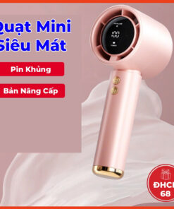 Quạt mini cầm tay M2 5000mAh di động có thể sạc gió mạnh 100 tốc độ turbo phản lực màn hình hiển thị pin