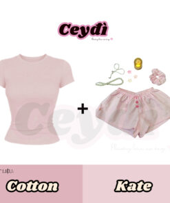 [SET THUN BODY] Sét quần hoa + áo thun ôm body